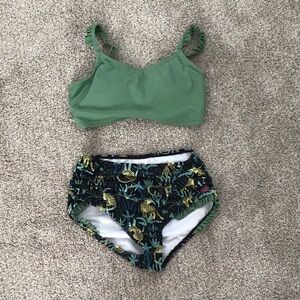 Two piece bathing suit for girls